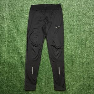 Nike Men's Pants Size L Black Drawstring Running Tights Legging Compression